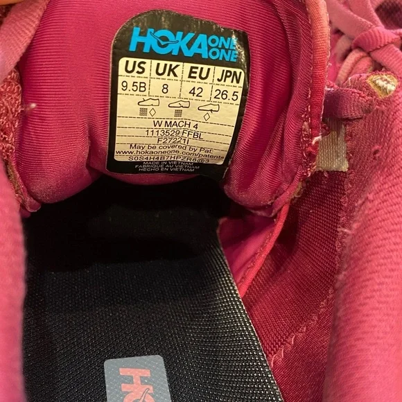 Hoka One One Mach 4 size 9.5B pink - Picture 8 of 8